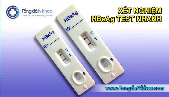 xét nghiệm HBsAg test nhanh xét nghiệm viêm gan B